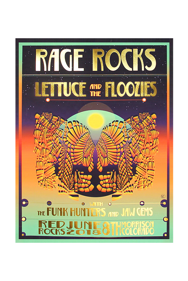 Red Rocks Screen Printed Poster