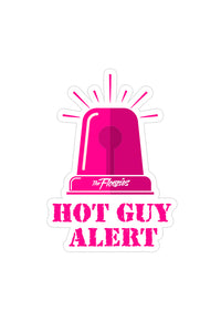 Hot Guy Alert Sticker