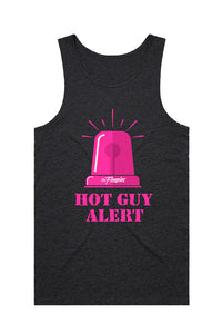 Hot Guy Alert Tank Top (Charcoal)