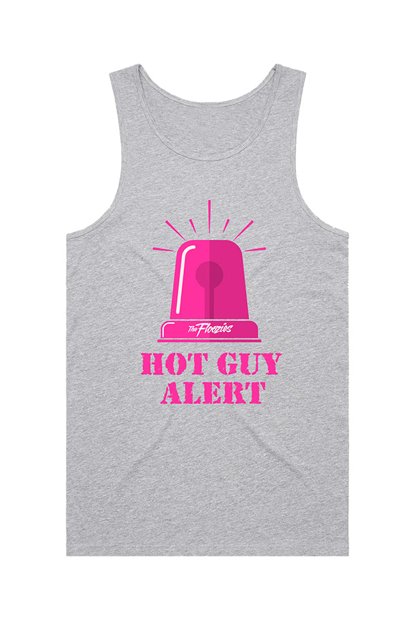 Hot Guy Alert Tank Top (Heather Gray)