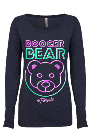 Booger Bear Girls Scoopneck (Vintage Navy)