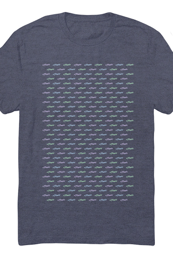 Logo Repeat Tee (Indigo)